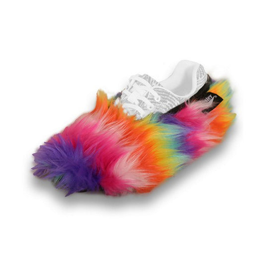 Master Fuzzy Rainbow Ladies Shoe Covers