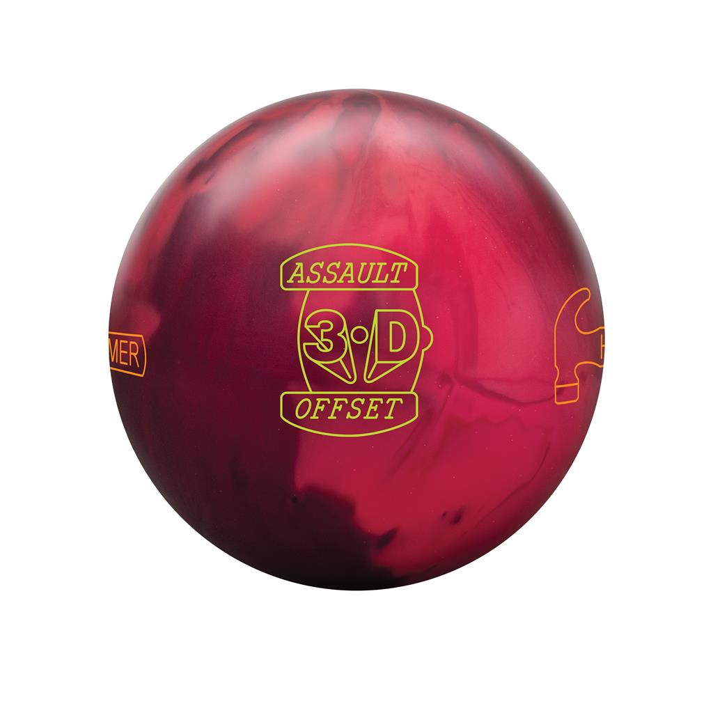 Hammer 3D Offset Assault Red/Cherry/Dark Red Hybrid Undrilled