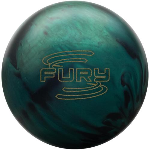 Brunswick Fury Emerald/Black Hybrid Drilled W/Grips & Slug