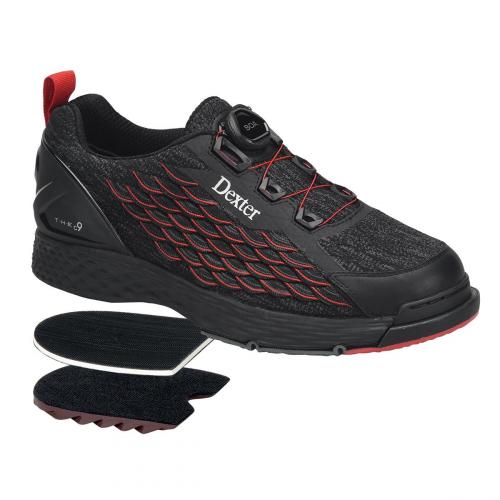 Dexter c9 Knit BOA Black/Red & Black/Gold