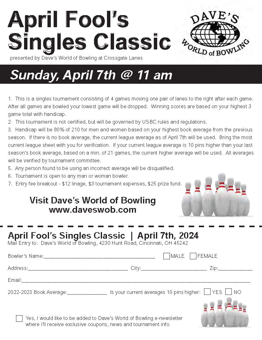 Dave's World of Bowling April Fools Classic