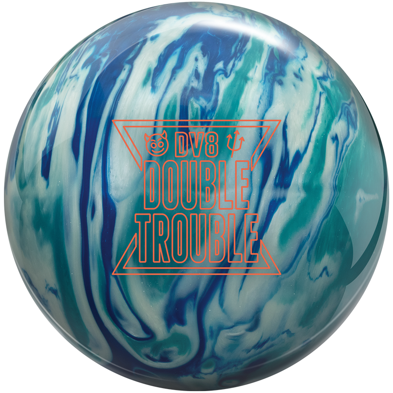 DV8 Double Trouble Pearl Blue/White/Teal Drilled w/Grips&Slug