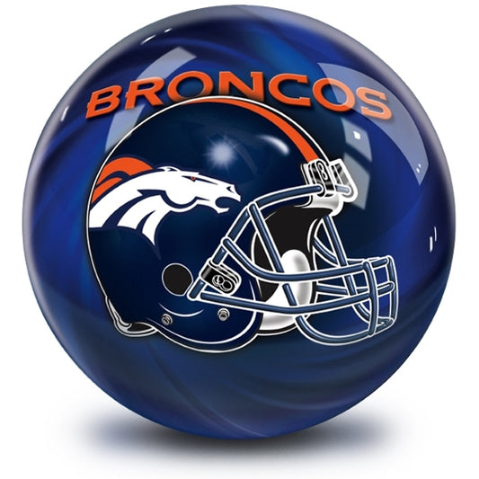 NFL Helmet Swirl Denver Broncos Drilled W/Conventional Grip