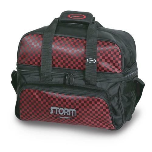 Storm 2 Ball Tote Deluxe Black/Checkered Red
