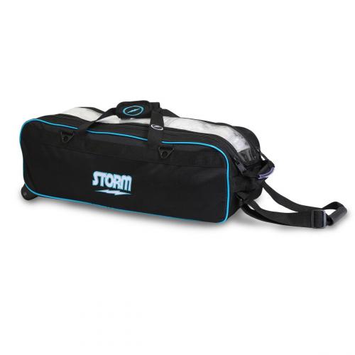 Storm Tournament Triple Travel Tote Black/Blue No Shoes