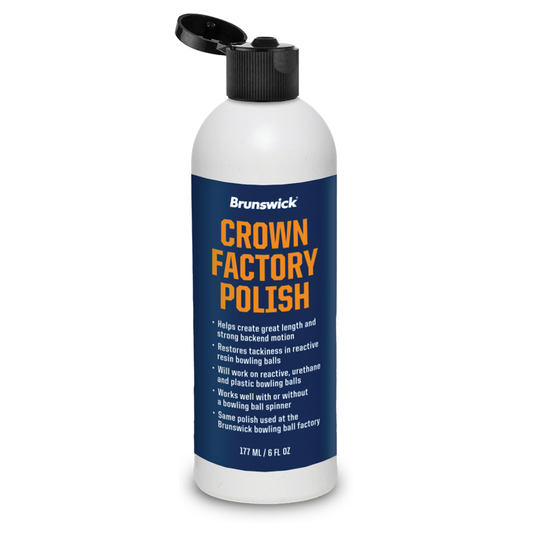 Brunswick Crown Factory Bowling Ball Polish- 6 ounce bottle