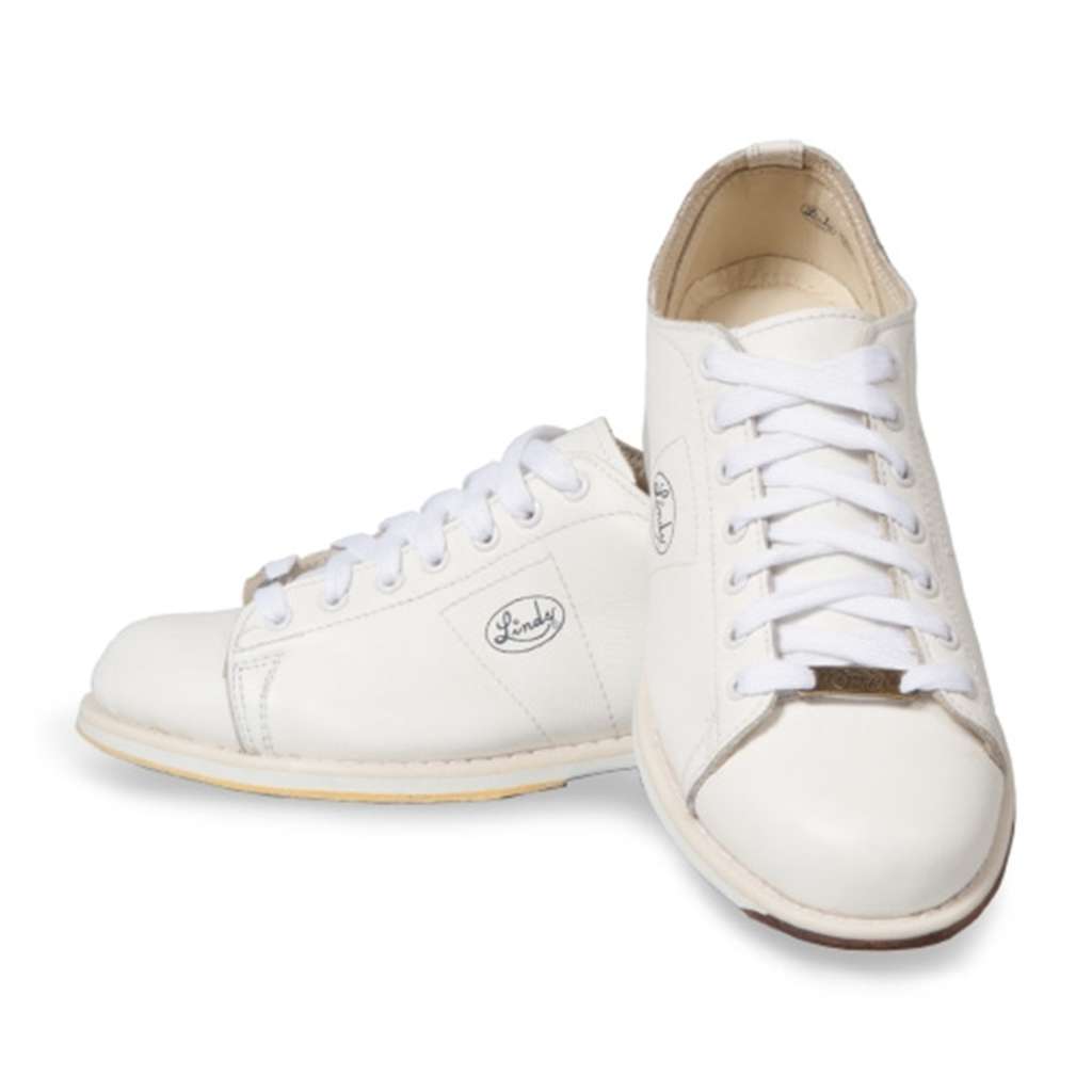 Linds Men's Classic White Bowling Shoes