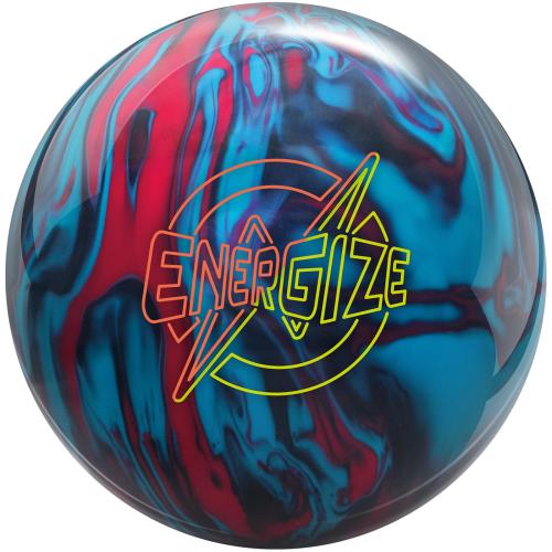 Brunswick Energize Red/Black/Blue Hybrid Drilled W/Grips & Slug