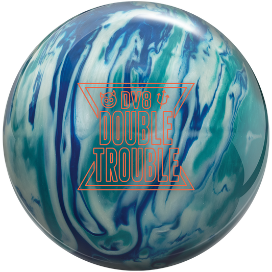 DV8 Double Trouble Pearl Blue/White/Teal Drilled w/Grips&Slug