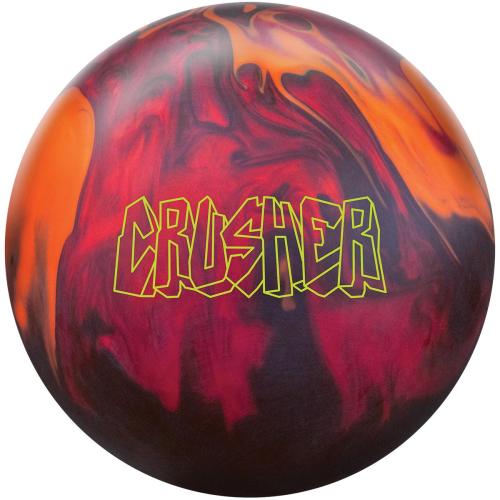 Ebonite Crusher Red/Black/Orange Hybrid Drilled W/Grips & Slug