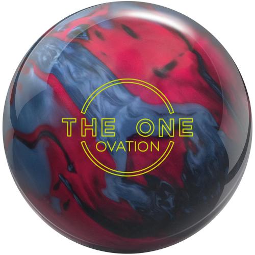 Ebonite The One Ovation Steel/Red/Black Drilled W/Grips & Slug