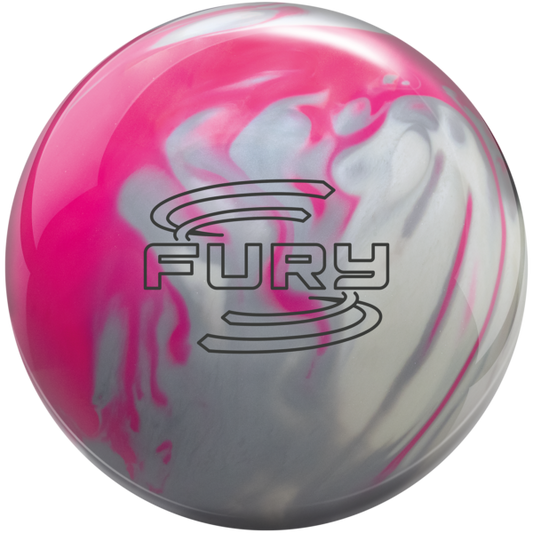 Brunswick Fury Pink/Ice/Silver Pearl Drilled W/Grips & Slug