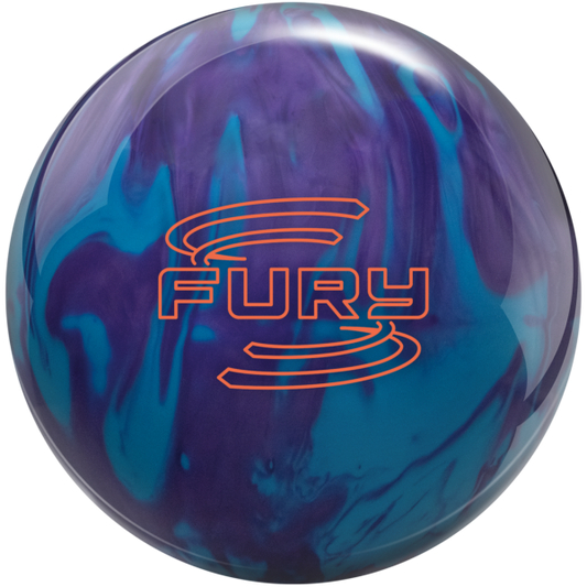 Brunswick Fury Purple/Blue Hybrid Drilled W/Grips & Slug