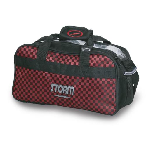Storm 2 Ball Tote Black/Checkered Black/Red