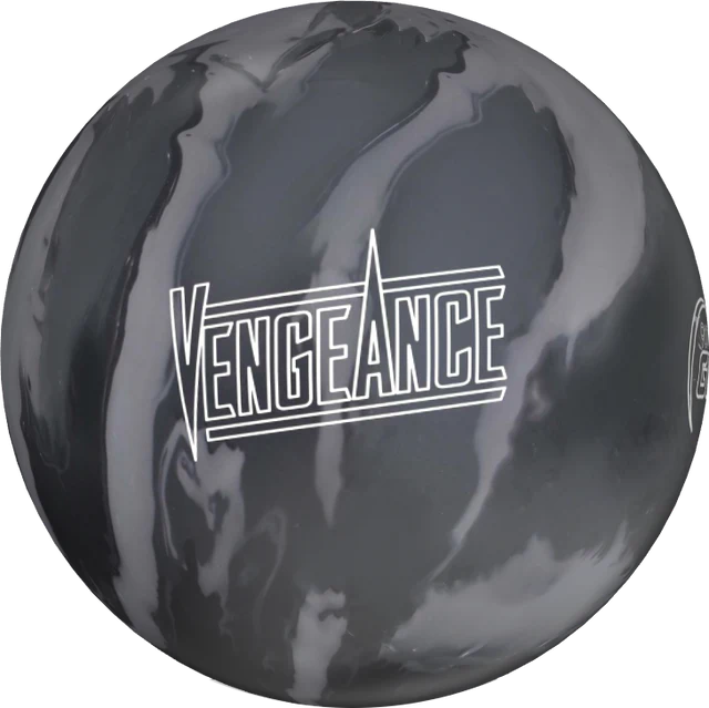 900 Global Vengeance Bowling Ball - Coal/Ash/Smoke Drilled W/Grips & Slug