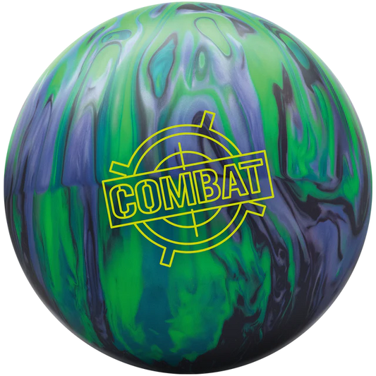 Brunswick Combat Hybrid Black/Purple/Green/Lime Drilled W/Grips & Slug