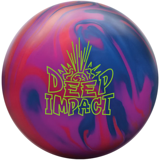 Radical Deep Impact Bowling Ball - Red/Magenta/Purple Drilled W/grips & Slug